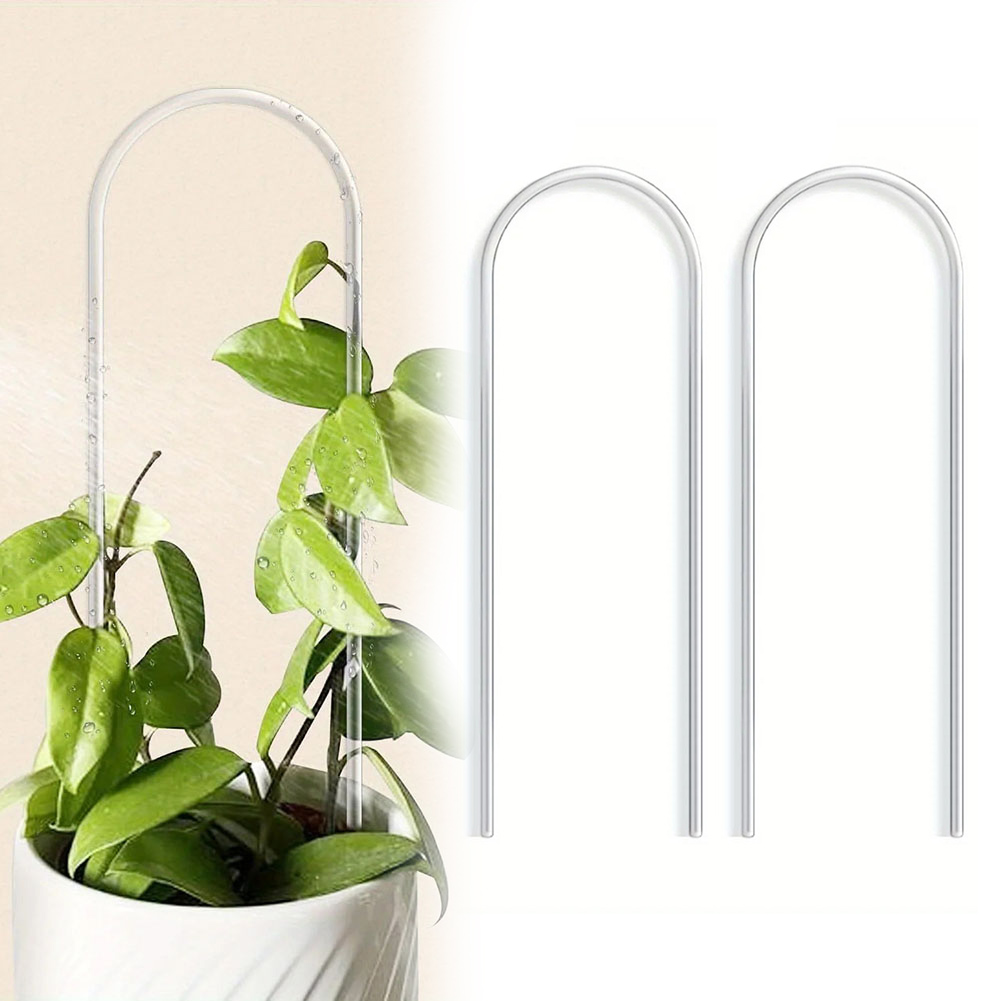 Indoor Herb Garden - 2 個アクリル U 字型植物ラックスタイリッシュな植物クライミングフレーム植物スタンド屋内つる花スタイリッシュなトレリス庭用