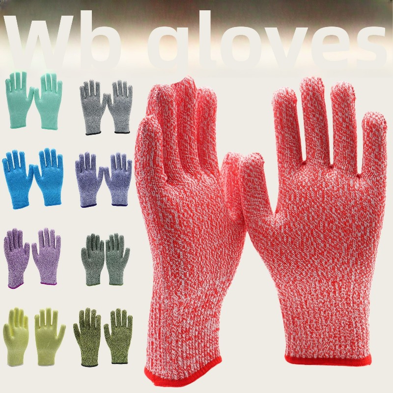 Garden Gloves - クリアランス_グレード5耐切創手袋 キッチン用HPPE耐傷性ガラス切断安全保護手袋 庭師用_連続使用可能