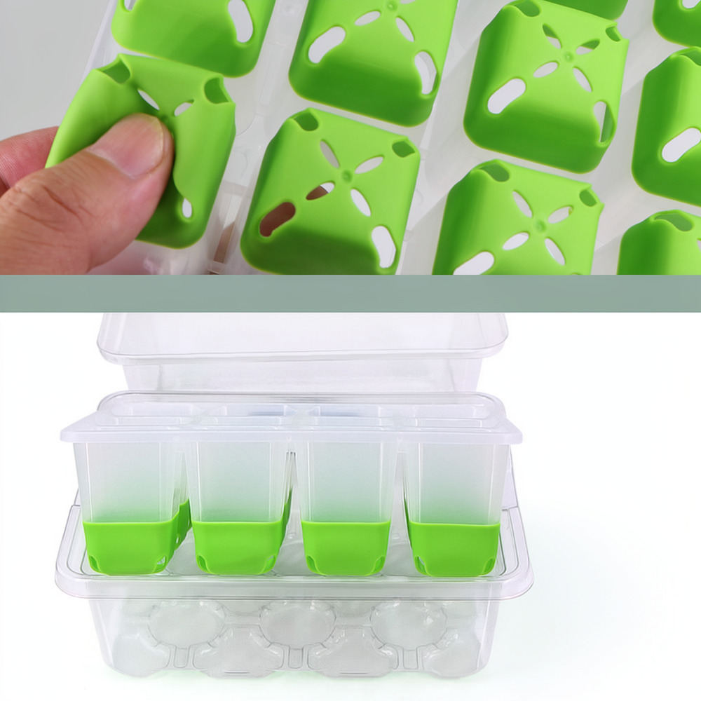 Plant Pot - 再利用可能なシリコン製育苗箱、植物の増殖用トレイ、室内用多肉植物・野菜栽培用育苗ポット。