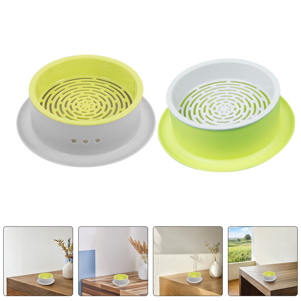 Hydroponic Kit - 2個入り水耕栽培猫草プランター プラスチック製土を使わない育成ボックス コンパクトで持ち運び可能な室内用ペット用植木鉢キット 水耕栽培ポット