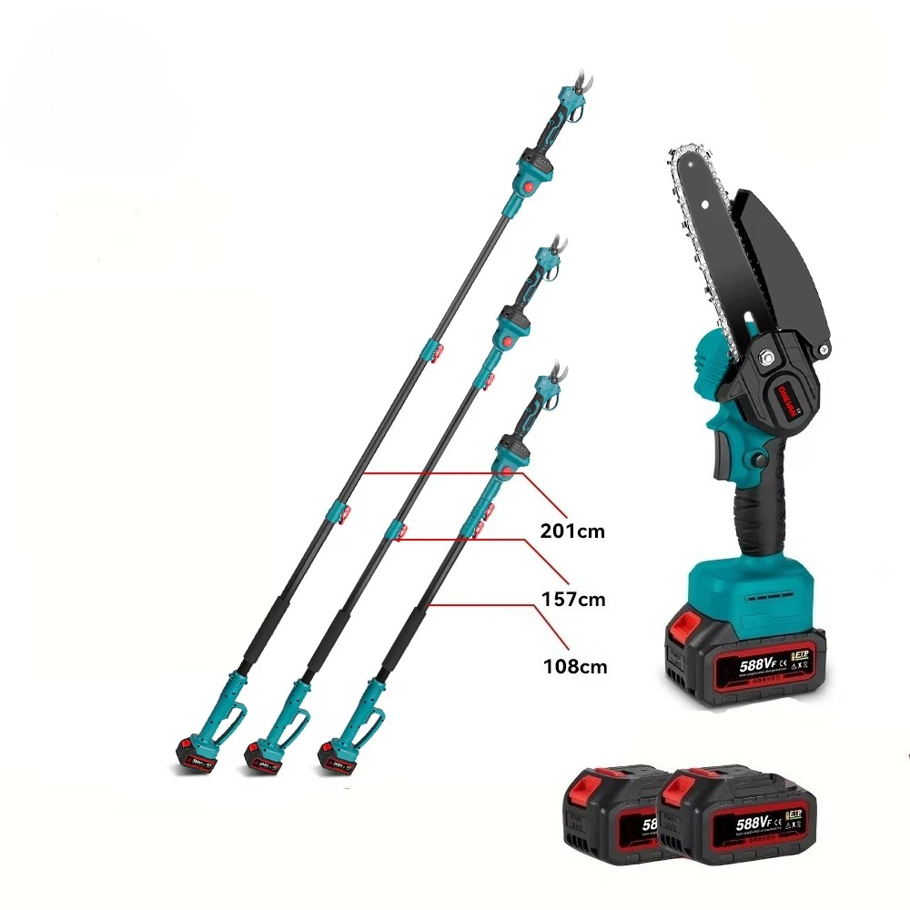 Pruning Shears - ブラシレス電動ロングリーチポールコードレス剪定ばさみリチウム剪定鋏
