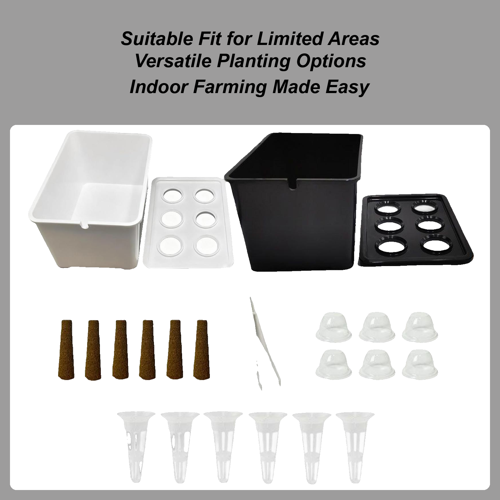 Hydroponic Kit - 水耕栽培キット 初心者向け機器 家庭用水耕栽培苗システム レタス 花 バルコニー