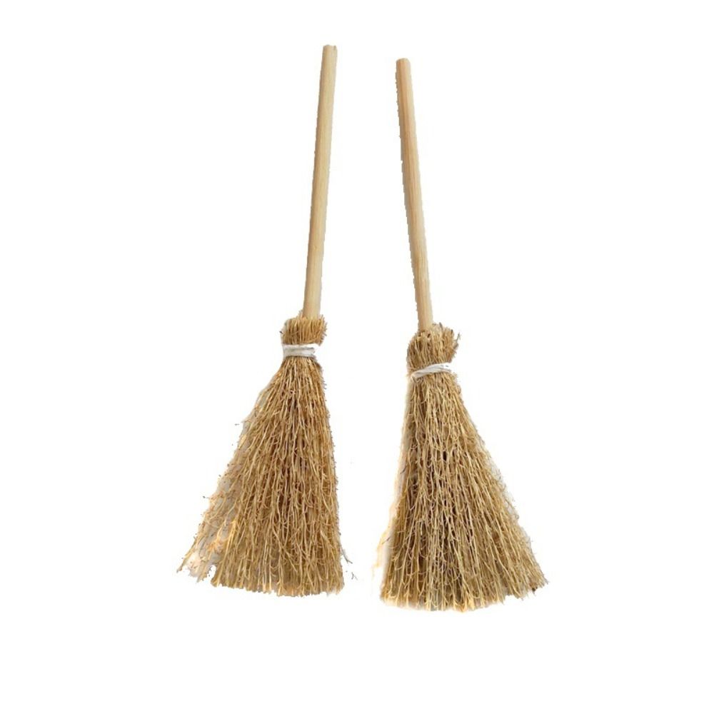 Grow Bag - 5 ピース/バッグクラフトシーンミニほうきキッチン庭の装飾品魔女わらほうき魔女ツールドールハウスアクセサリーハロウィン