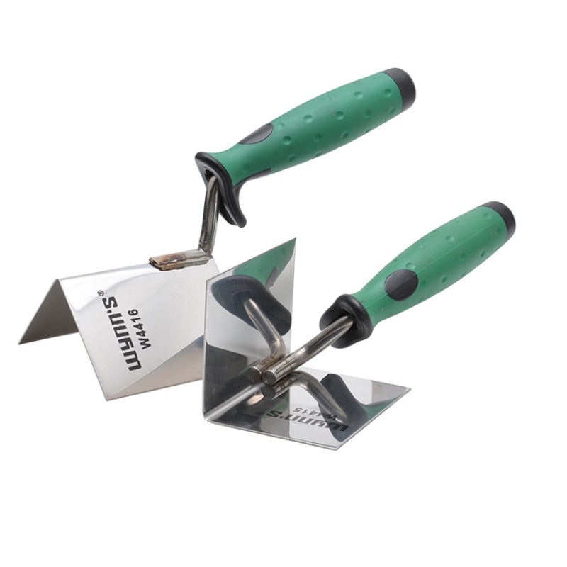 Trowel Garden Tools - コーナーツール、内外角付きステンレス製ドライウォール用こて、ソフトグリップハンドル、家庭およびガーデン用品