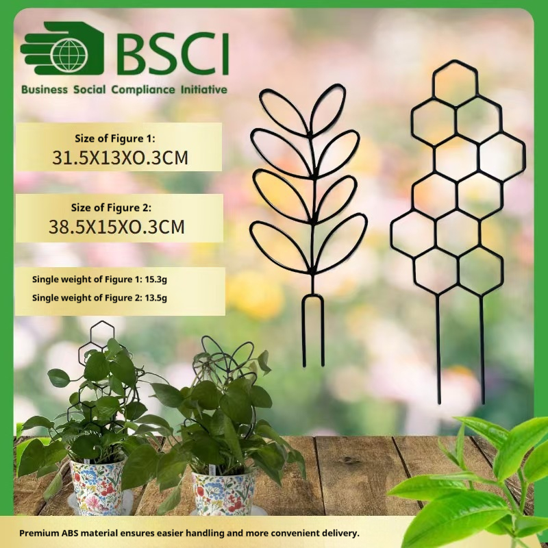 Indoor Herb Garden - 1PC ハニカムデザイン植物トレリス、鉢植えのつるや花用の防錆プラスチック製サポート、屋内屋外庭園用クライミングフレーム