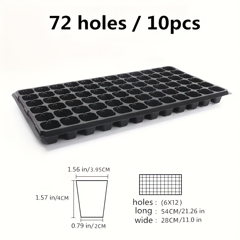 10、育苗トレイ、温室発芽および成長トレイ、中庭、芝生、園芸 - Seed Starter Tray のレビューと価格