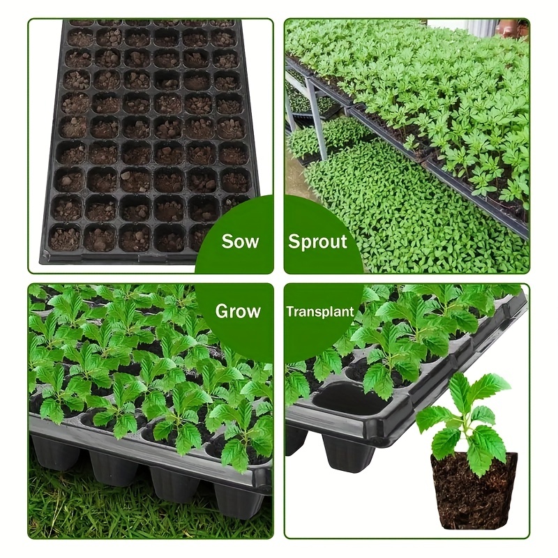 10、育苗トレイ、温室発芽および成長トレイ、中庭、芝生、園芸 - Seed Starter Tray のレビューと価格