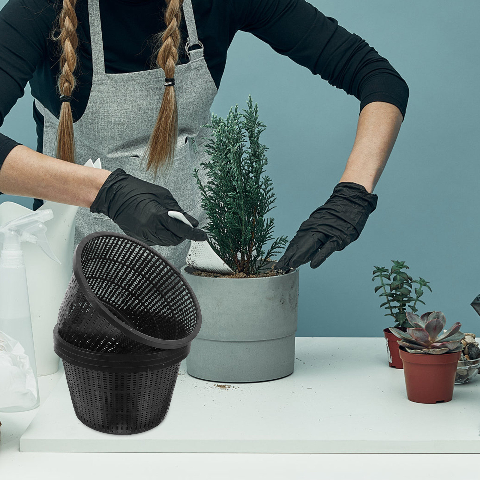 4個入り 水耕栽培ネットポット 5インチ メッシュプラントコ - Plant Pot のレビューと価格