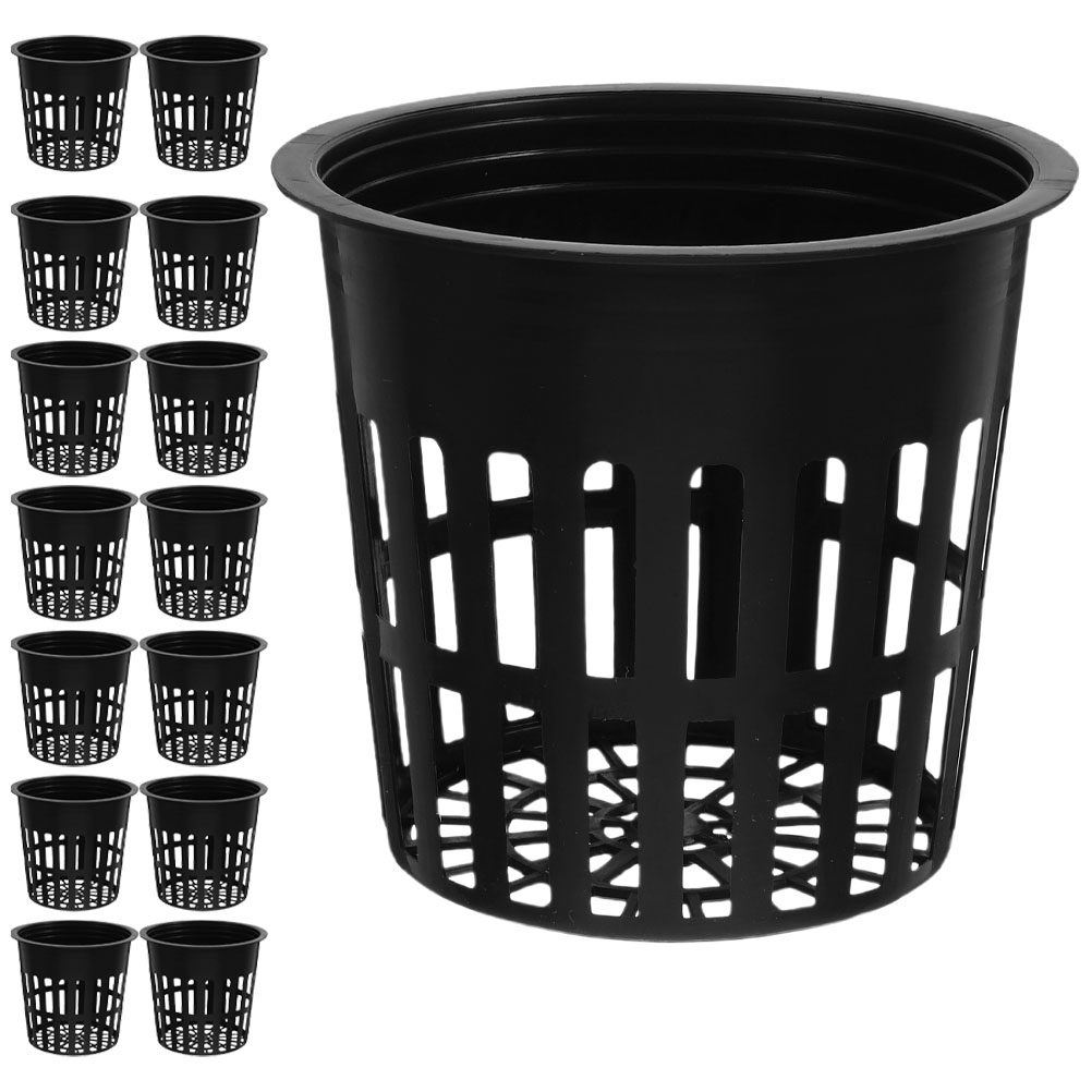 15個入りネットポット 水耕栽培バスケット 4インチ プラス - Plant Pot のレビューと価格
