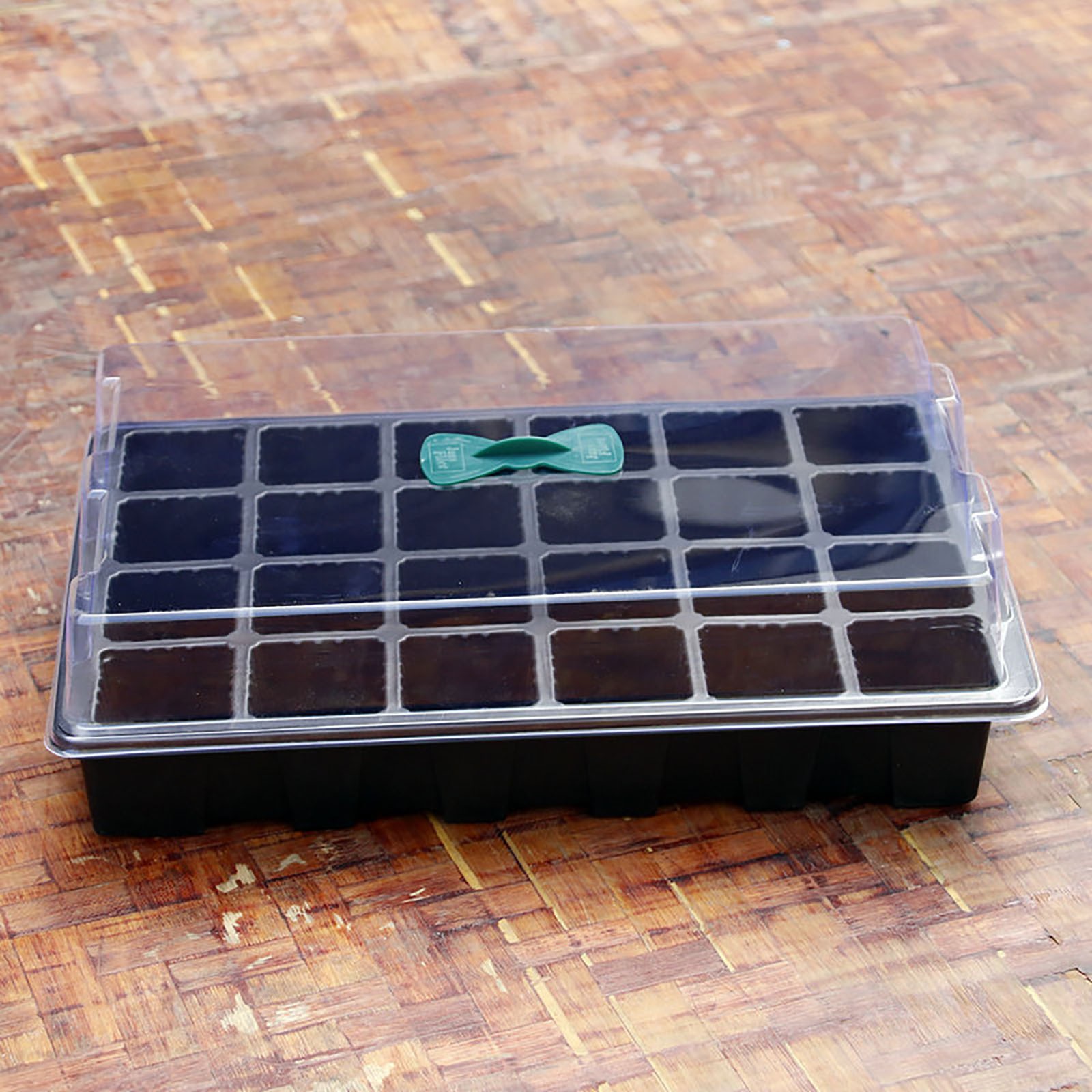 苗トレイ発芽ボックス、24個の細胞、2つの通気性のある穴、庭 - Seed Starter Tray のレビューと価格