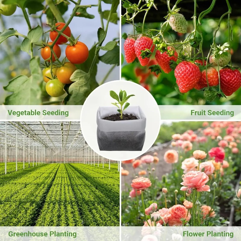 透水性・通気性のある不織布製植物育成バッグ、再利用可能な種ま - Grow Bag のレビューと価格