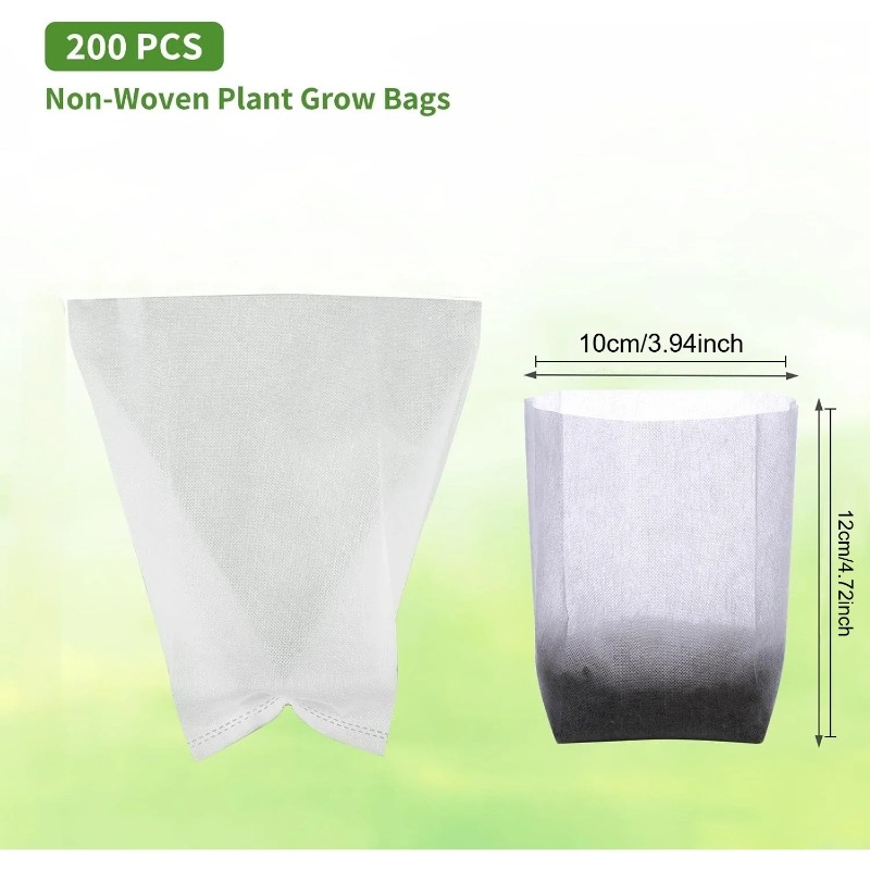 透水性・通気性のある不織布製植物育成バッグ、再利用可能な種ま - Grow Bag のレビューと価格