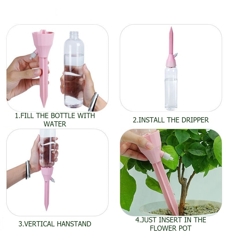 自動点滴灌漑システム 調整可能な水滴器 自動給水 観葉植物  - Trowel Garden Tools のレビューと価格