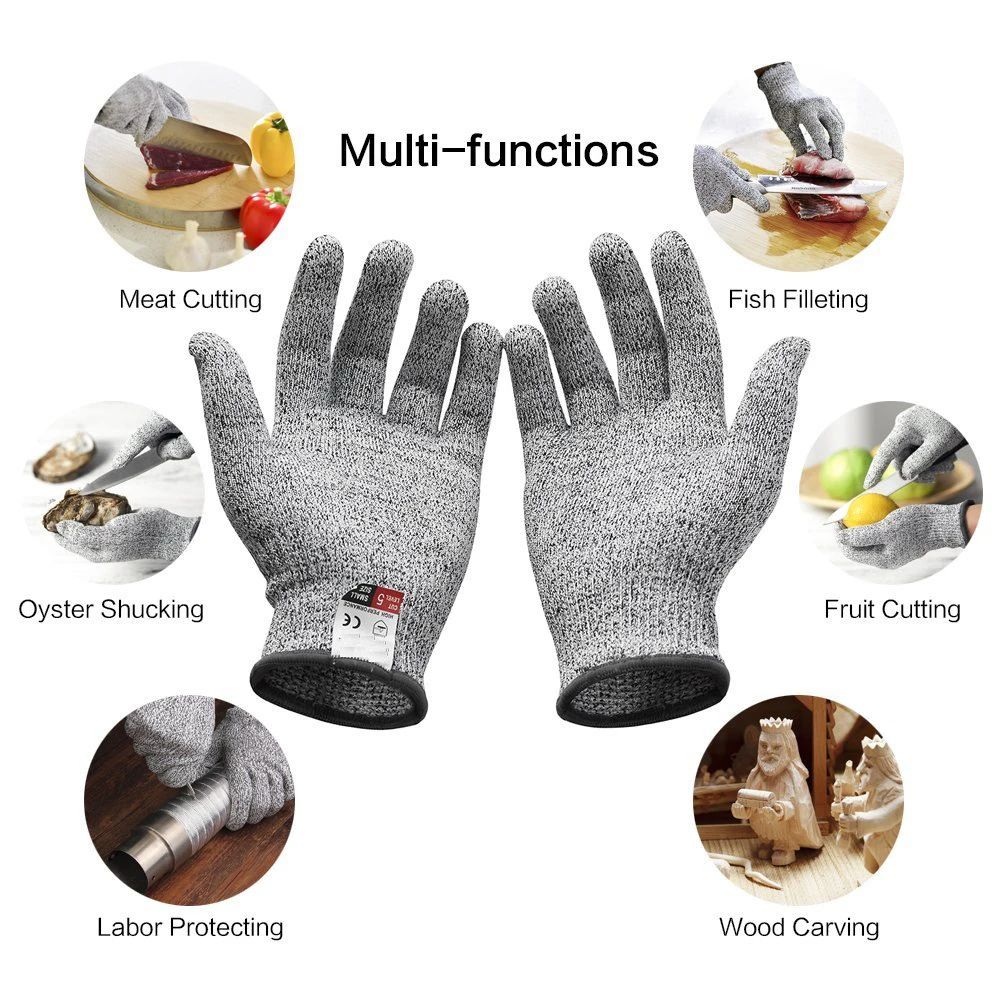 HPPEレベル5耐切創手袋 キッチン・ガーデニング用耐切創ニ - Garden Gloves のレビューと価格