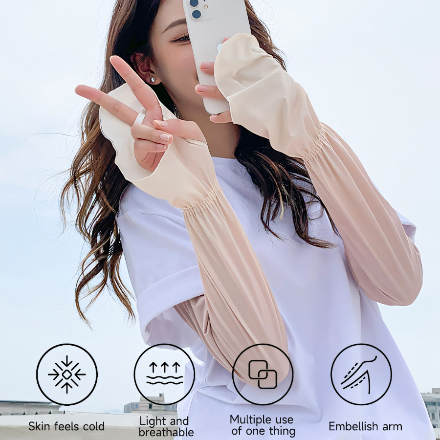 ドライビングフィンガーレスサンスリーブ 調節可能なアームスリ - Garden Gloves のレビューと価格