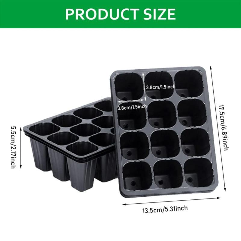 12 穴野菜苗ポット苗トレイガーデンポット耐久性のある種子発 - Seed Starter Tray のレビューと価格