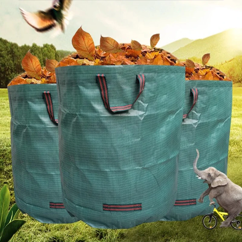 大容量ガーデンリーフバッグ枝や落ち葉収集バッグダークグリーン - Grow Bag のレビューと価格