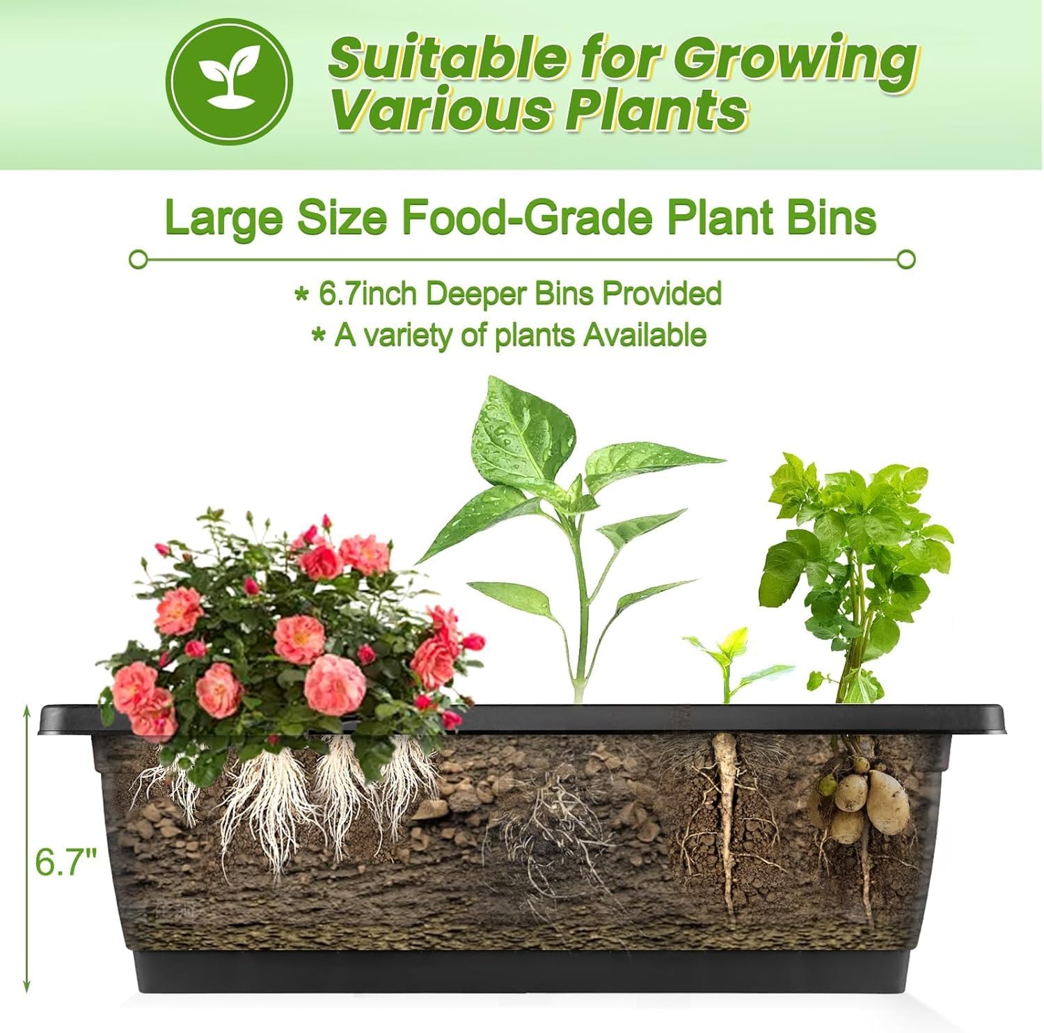 車輪付き垂直型高床式菜園、5段式高床プランターボックスセット - Vertical Planter のレビューと価格
