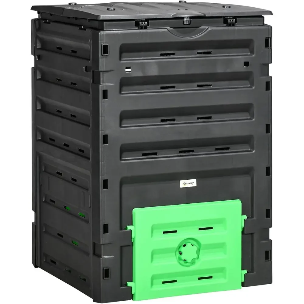 120ガロン大容量ガーデンコンポストビン、80個の通気孔と2 - Compost Bin のレビューと価格