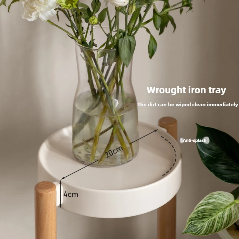 無垢材の段付きプラントスタンド 三角補強フラワーシェルフ 多 - Indoor Herb Garden のレビューと価格