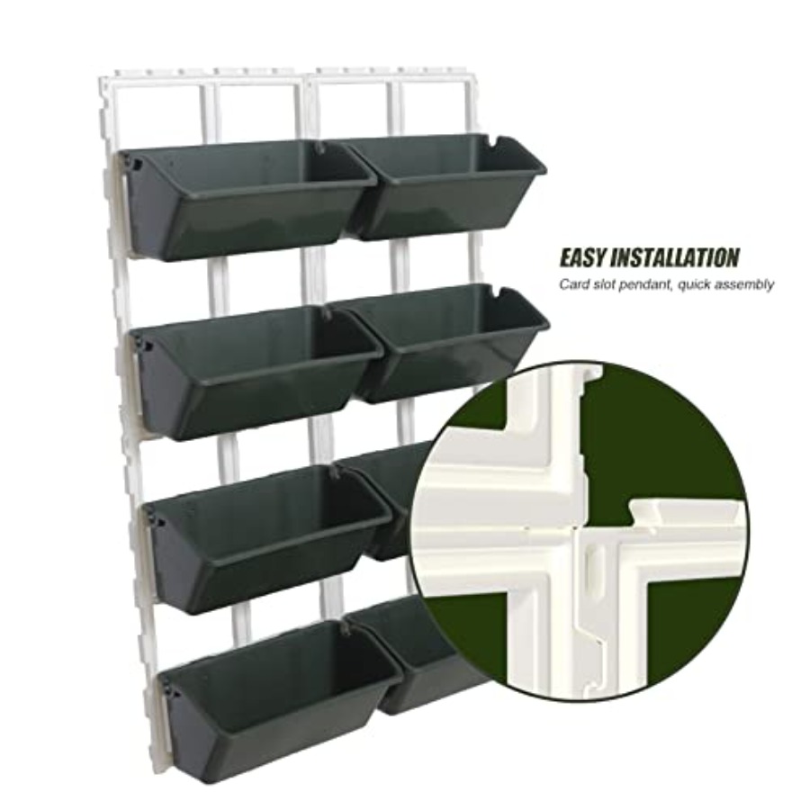 屋内および屋外用の垂直庭園壁掛けプランター、耐久性のある緑色 - Vertical Planter のレビューと価格