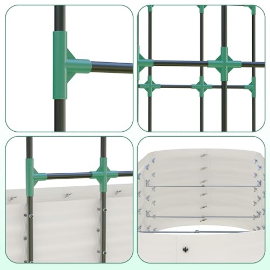 屋外で使用できる、亜鉛メッキ加工を施した高さのあるプランター - Raised Garden Bed のレビューと価格