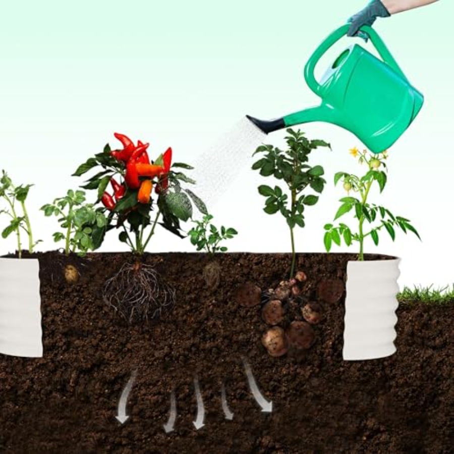 屋外で使用できる、亜鉛メッキ加工を施した高さのあるプランター - Raised Garden Bed のレビューと価格