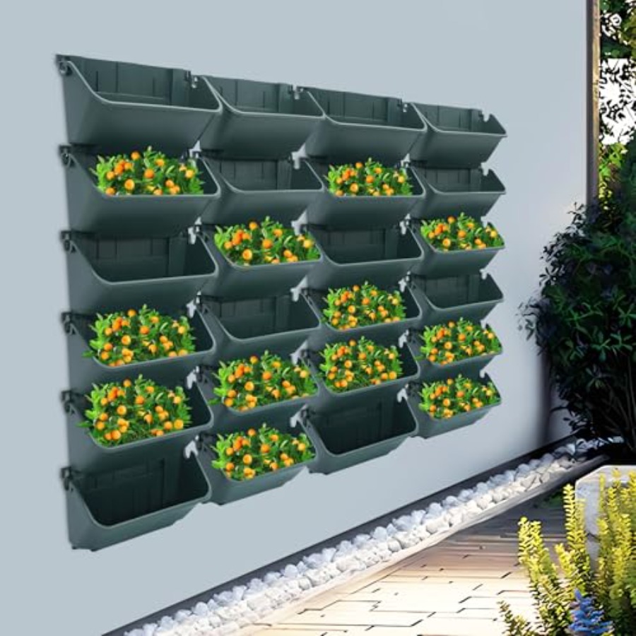 屋内バルコニーや庭用の垂直型プランター、耐久性のあるプラスチ - Vertical Planter のレビューと価格