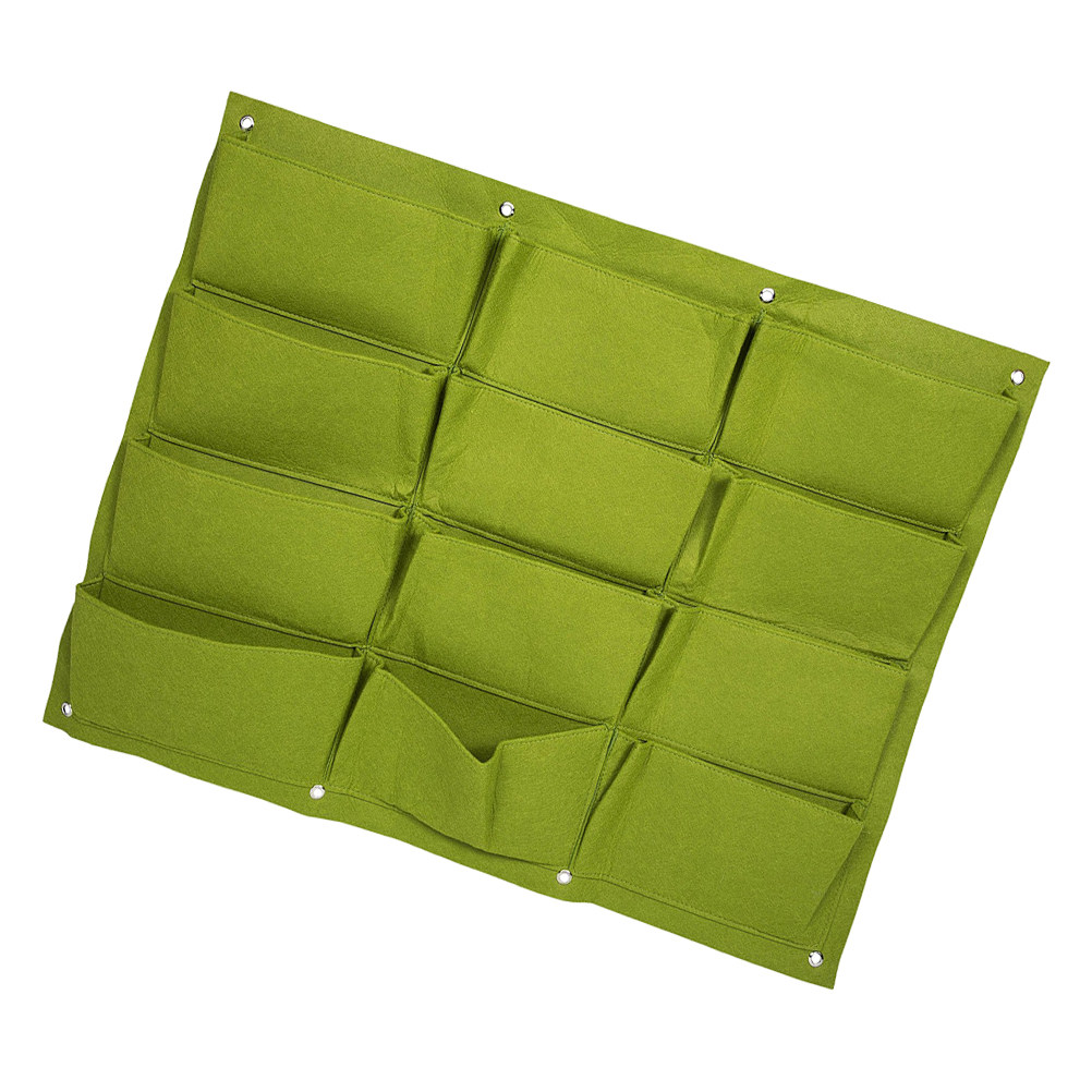 1個入りフェルト製植栽バッグ 壁掛け型 縦型12ポケットプラ - Vertical Planter のレビューと価格