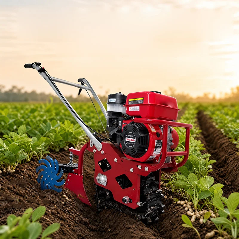低床式の小型耕運機。ガソリンエンジンを搭載し、溝掘り、土盛り - Pruning Shears のレビューと価格