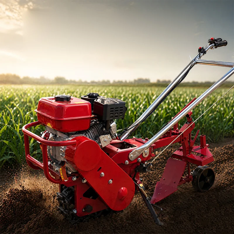 低床式の小型耕運機。ガソリンエンジンを搭載し、溝掘り、土盛り - Pruning Shears のレビューと価格