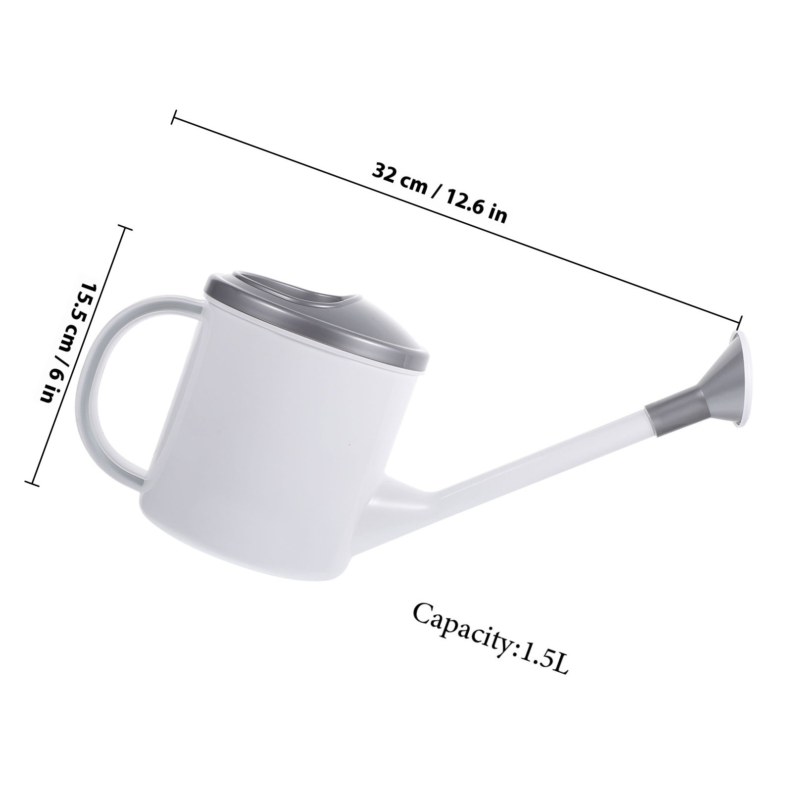 家庭用じょうろ、長い注ぎ口、安定感のあるプラスチック製、人間 - Watering Can のレビューと価格