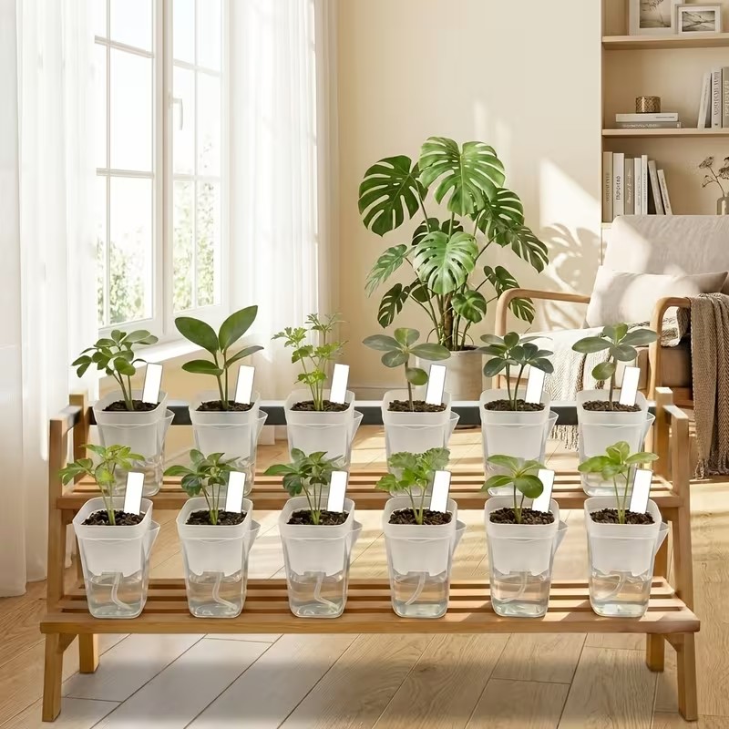 16/32個入り自動給水プランター – 水位計付き透明水耕栽 - Self Watering Planter のレビューと価格