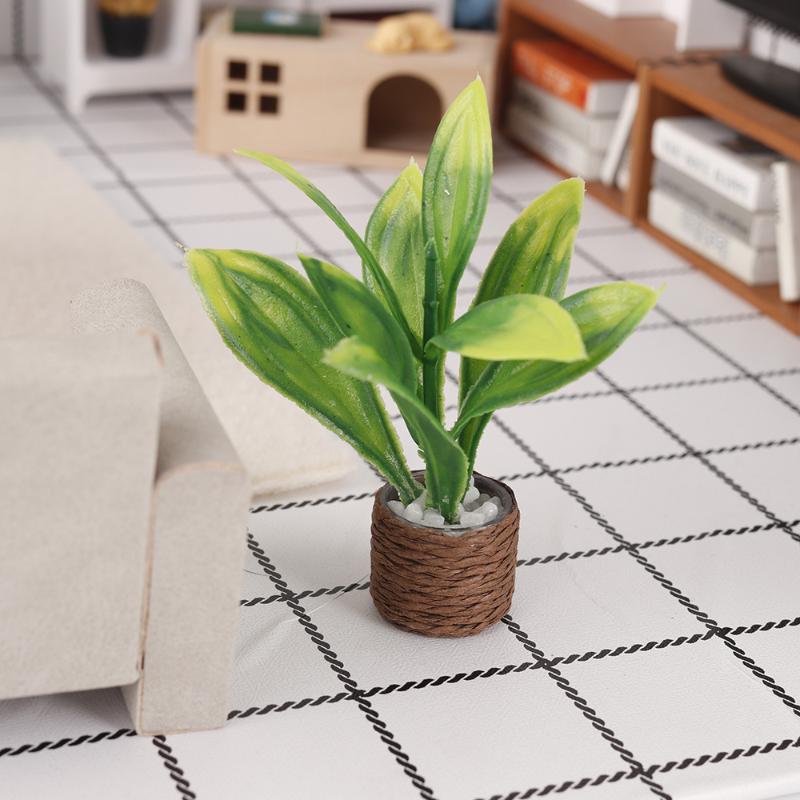 1 個ミニ人工鉢植え植物ドールハウス緑飾り織り込みポット偽植 - Plant Pot のレビューと価格