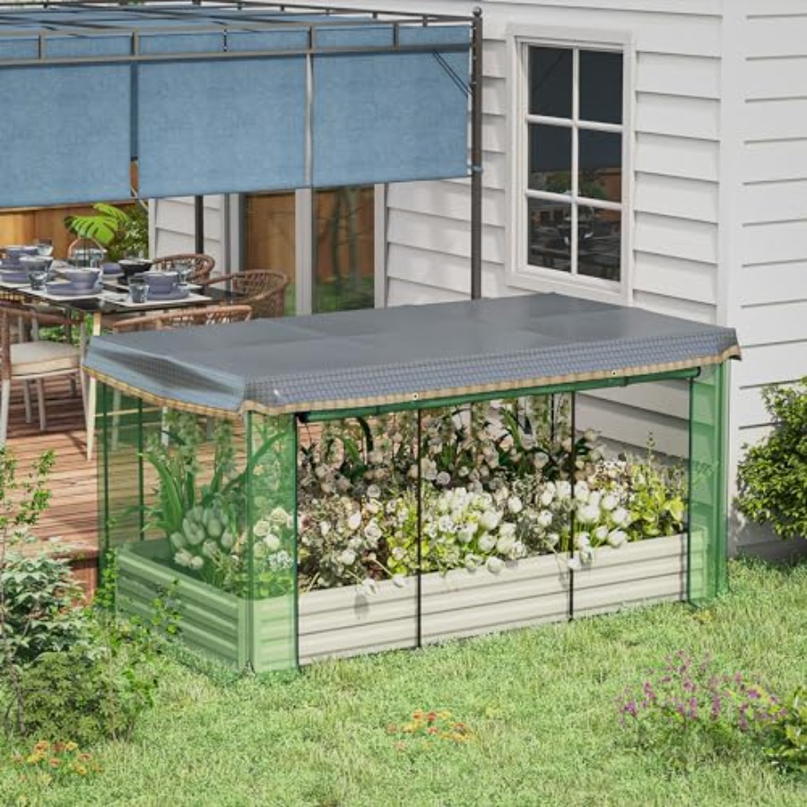 7.3 x 3.4 x 1フィートの亜鉛メッキ仕上げの高床式 - Raised Garden Bed のレビューと価格