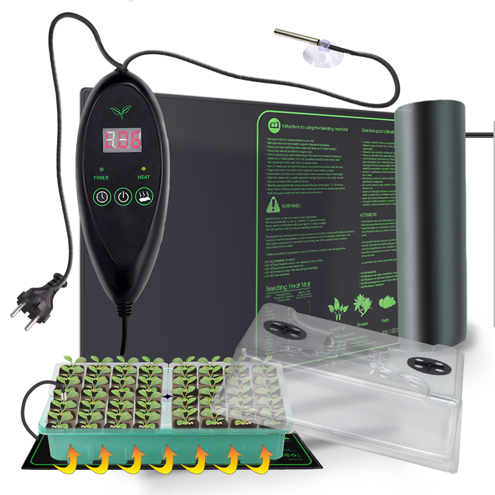 暖かい苗箱加熱マット RET 育苗ポットキット 室内植物栽培 - Seed Starter Tray のレビューと価格