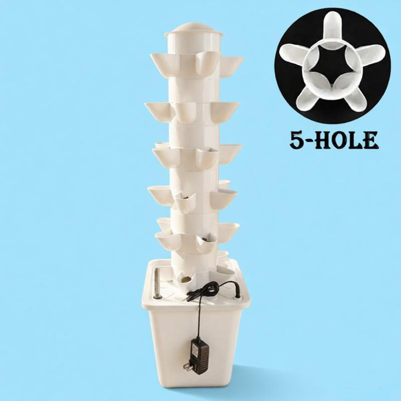 水耕栽培キット、6段式30鉢の水耕栽培タワー。ハーブ、果物、 - Hydroponic Kit のレビューと価格
