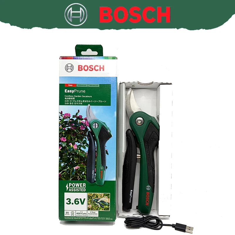 ボッシュ製、コードレス電動ガーデニング用剪定ばさみ、プロ仕様 - Pruning Shears のレビューと価格