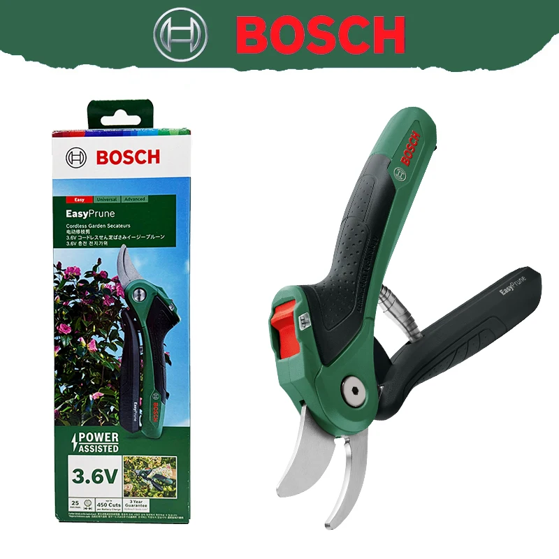 ボッシュ製、コードレス電動ガーデニング用剪定ばさみ、プロ仕様 - Pruning Shears のレビューと価格