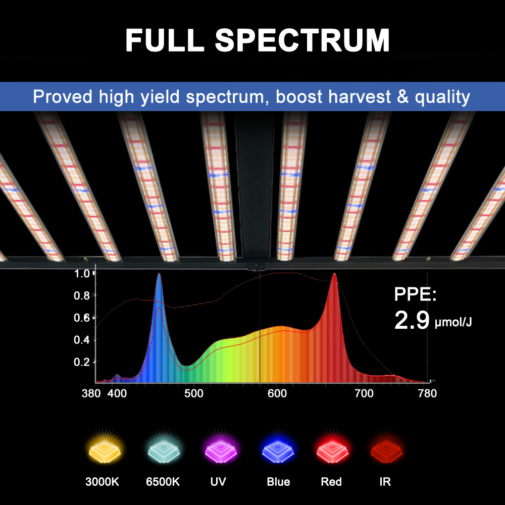 SLTMAKS 8x6フィート 4x6フィート 1000W  - Grow Light Led のレビューと価格