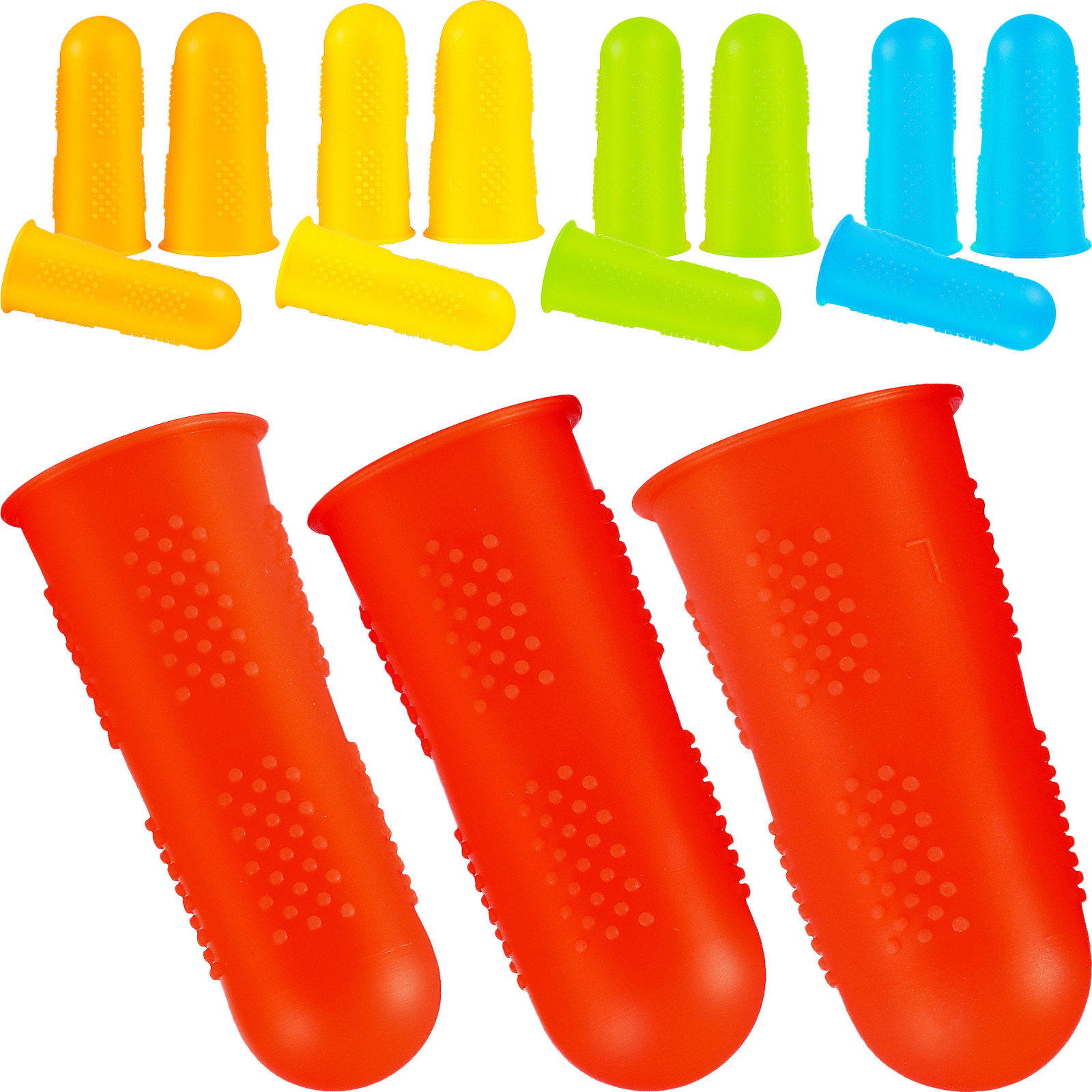 15個入り、指先保護用シリコン製ソフト伸縮カバー。裁縫、ガー - Garden Gloves のレビューと価格