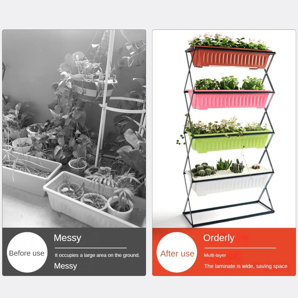1セットの垂直型高床式菜園、4段のプランターボックス付き、自 - Raised Garden Bed のレビューと価格