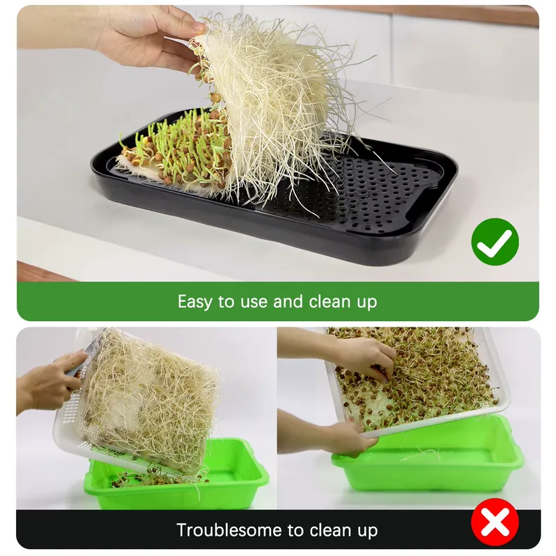 水耕栽培トレイ 室内マイクログリーン マイクログリーン種子  - Hydroponic Kit のレビューと価格