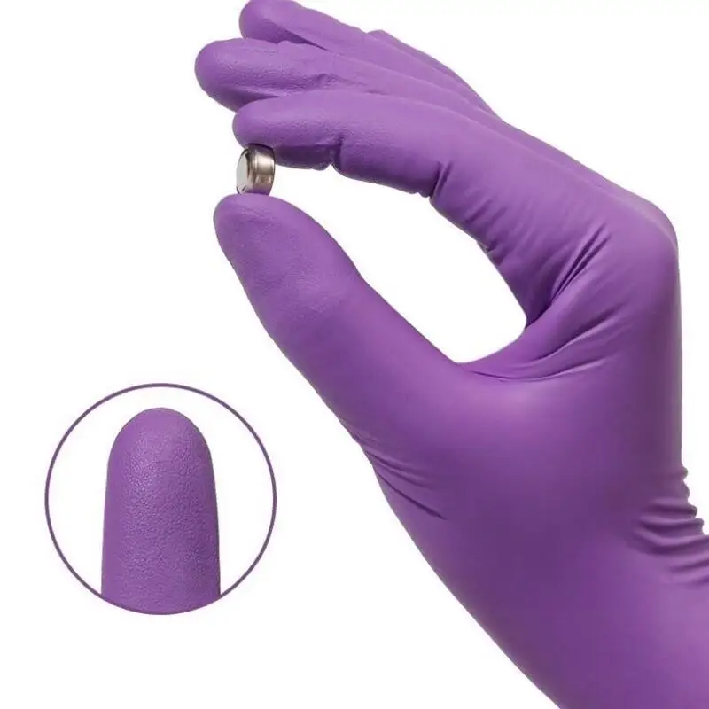 50/100 個バイオレットニトリル手袋使い捨て紫 5Mil - Garden Gloves のレビューと価格