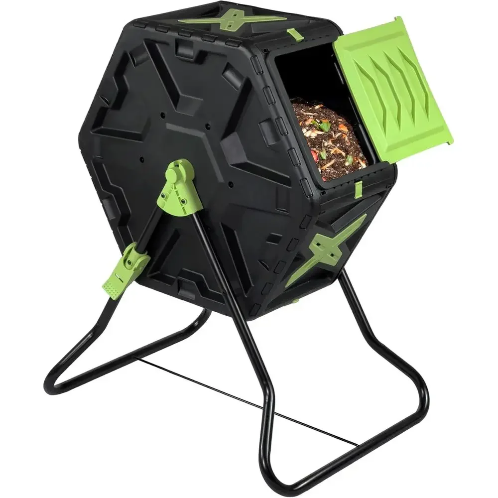 回転式21ガロン屋外堆肥容器 - BPAフリー、耐候性があり - Compost Bin のレビューと価格