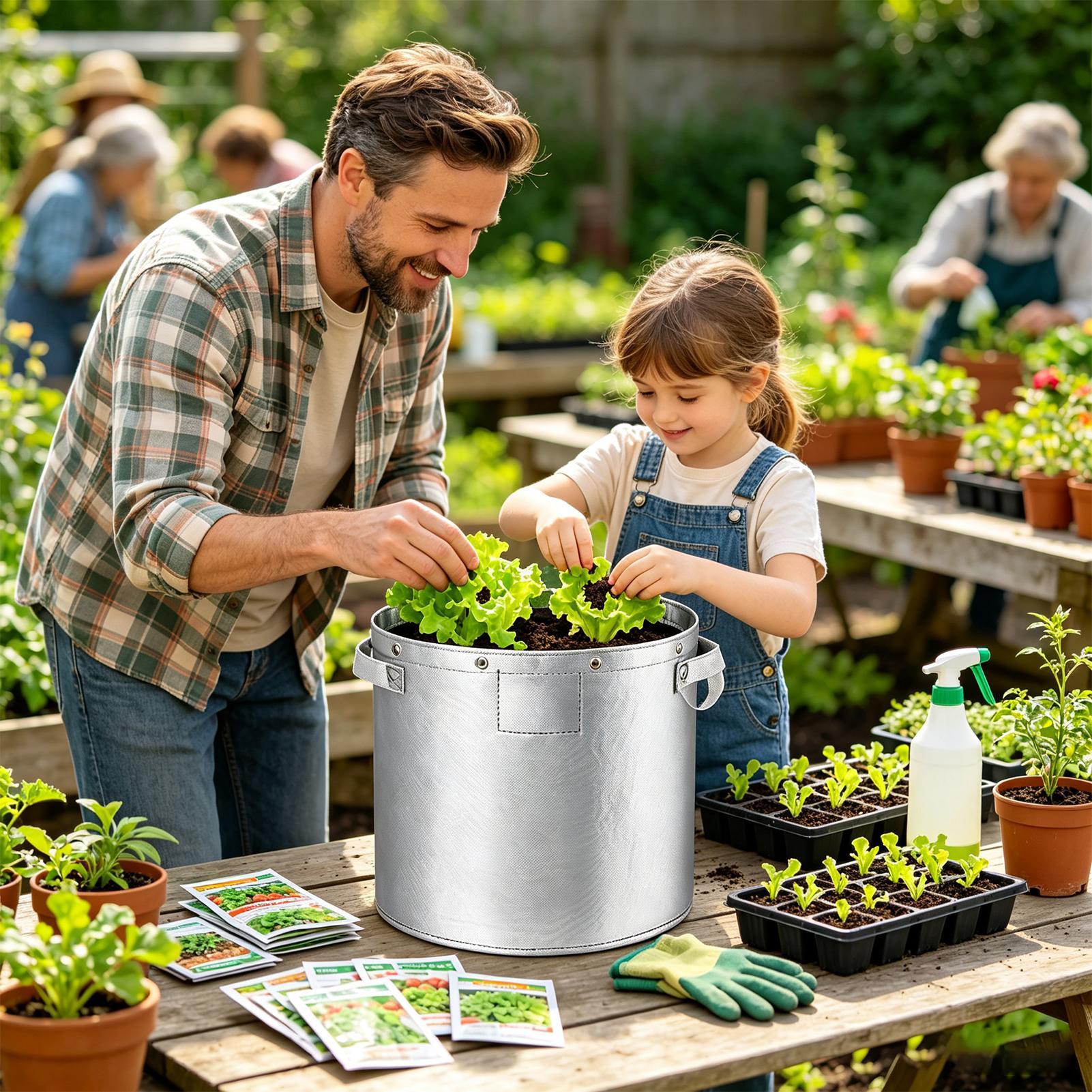 プランター用育苗バッグ、イチゴの移植用ポット、取っ手付き、庭 - Grow Bag のレビューと価格