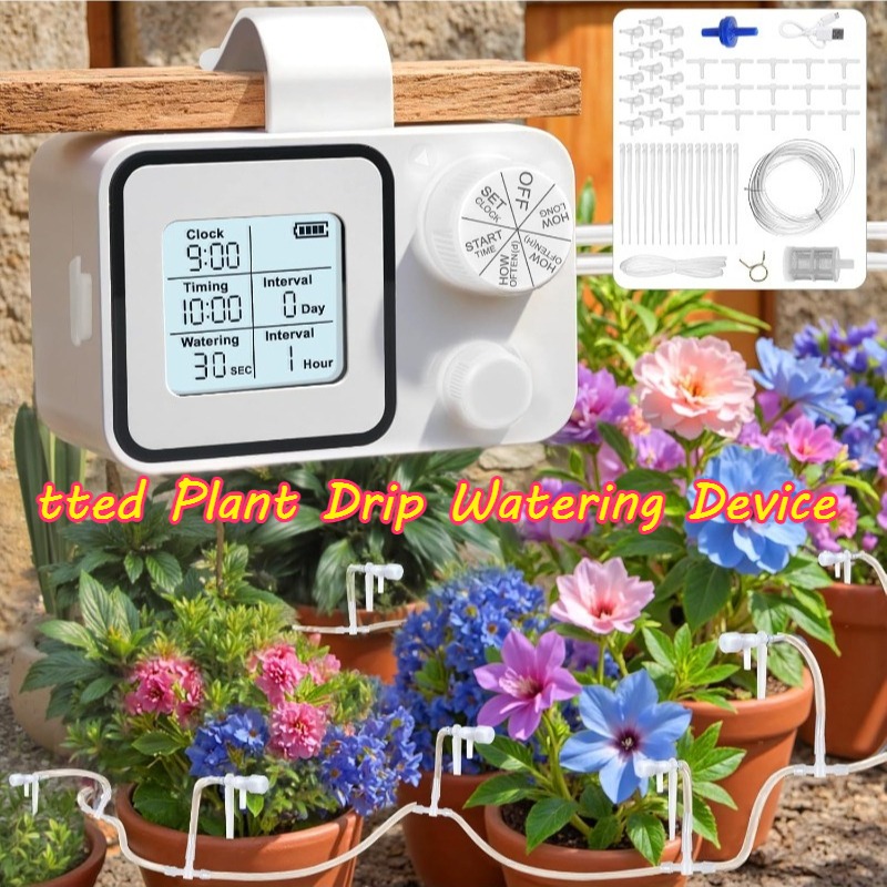 自動灌漑装置 庭の水やりタイマー LCDディスプレイ画面 一 - Watering Can のレビューと価格