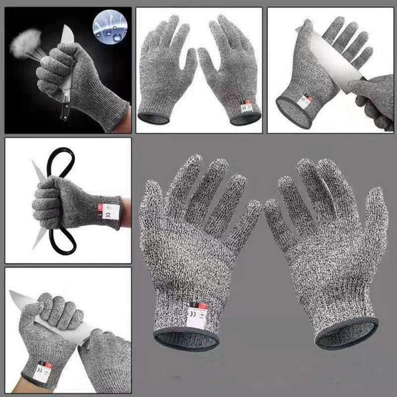 レベル 5 カットプルーフ刺しにくいワイヤー金属手袋キッチン - Garden Gloves のレビューと価格