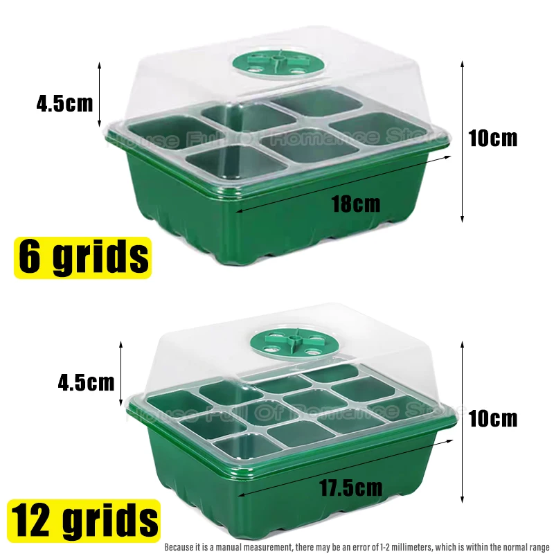 育苗トレイ、種まきキット、湿度調整可能なドームとベース付き室 - Seed Starter Tray のレビューと価格