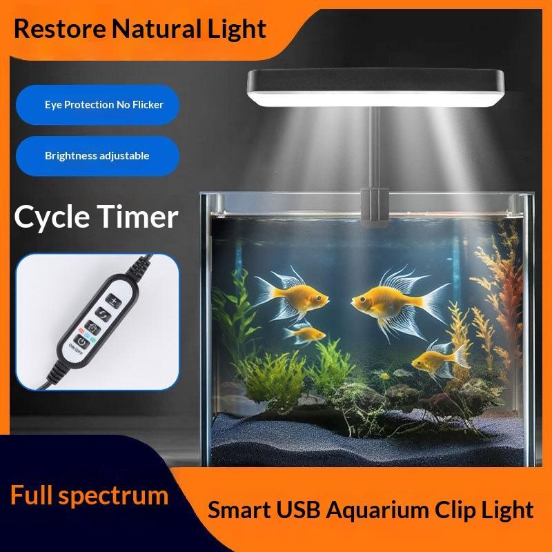 フルスペクトルLED水槽ライト 360度調整可能 タイマー付 - Grow Light Led のレビューと価格